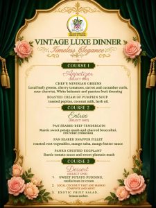 Vintage Luxe Dinner – Timeless Elegance