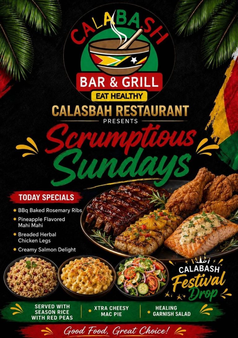 Calabash Bar & Grill - Today's Menu